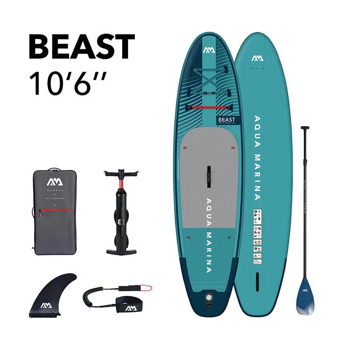 BEAST Inflatable Stand Up Paddle Board Set - Blue
