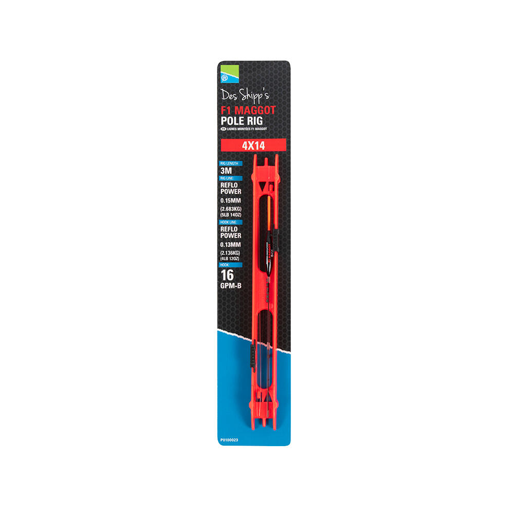 Aufgestiegene Linie Preston f1 maggot pole rig 1/1