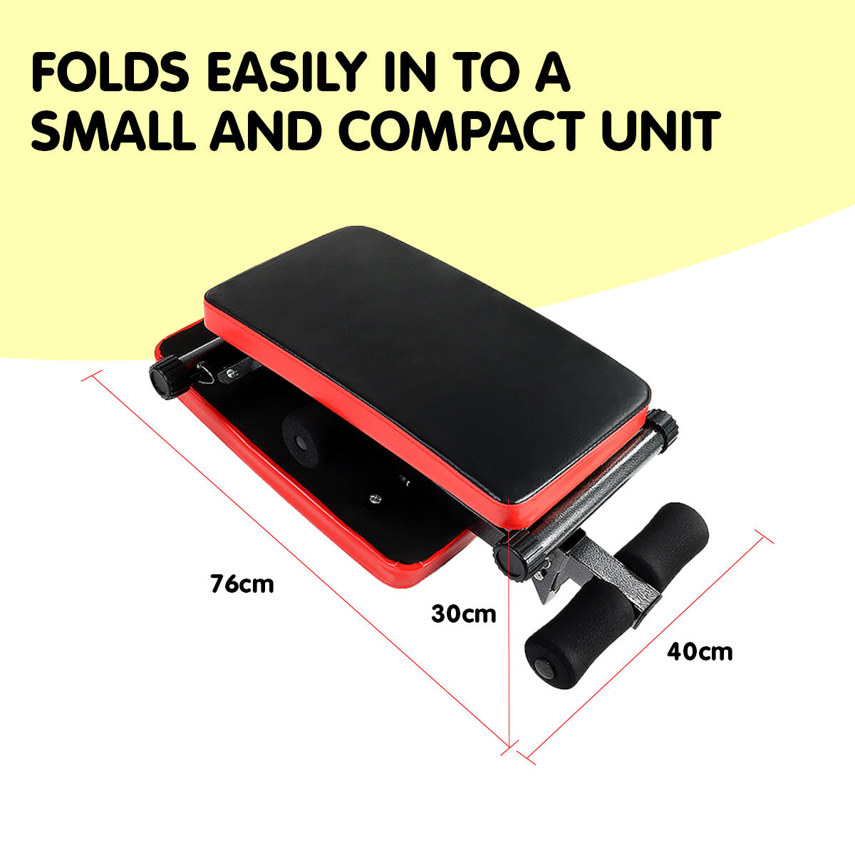 Inclined Sit Up Bench with Resistance Bands
