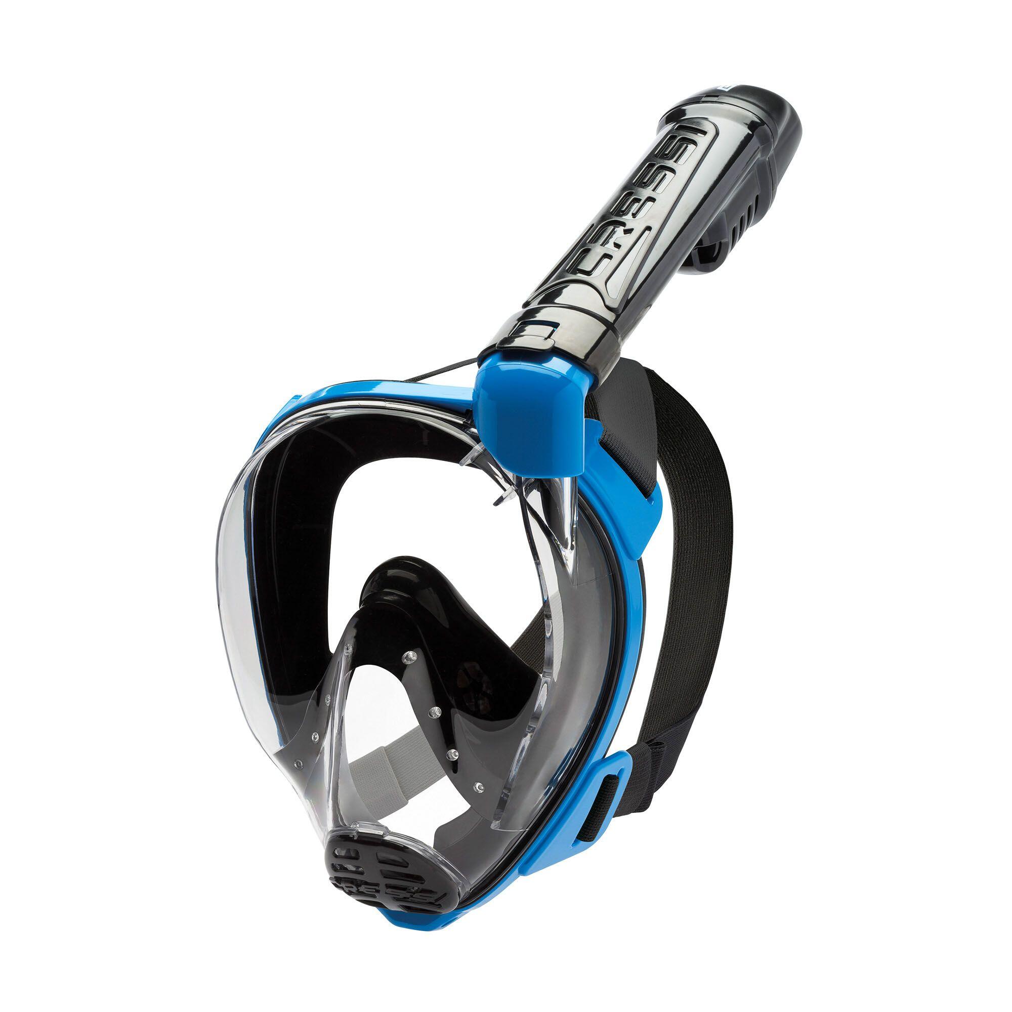 Cressi - Masque Complet Cressi Baron Pour La Plongée En Apnée - Kit De Snorkeling - Bleu|noir - Taille Unique - Decathlon