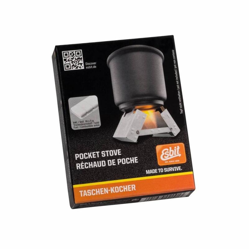 Esbit Pocket stove S + Solid Fuel 16x5 Gram