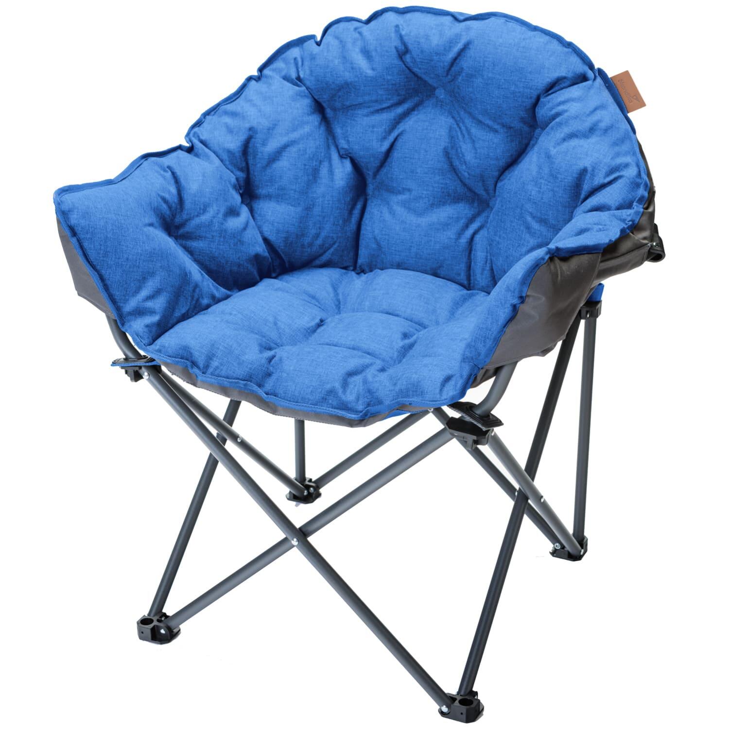 SKANDIKA Gevoerde Campingstoel Moonchair Premium XL – Klapstoel - Kampeerstoel