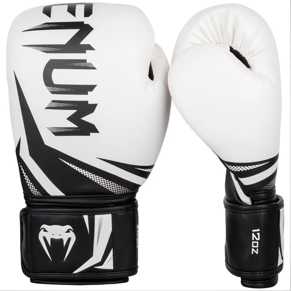 Guantes de boxeo Venum Challenger 3.0, blancos/negros, 14 oz. 7/7