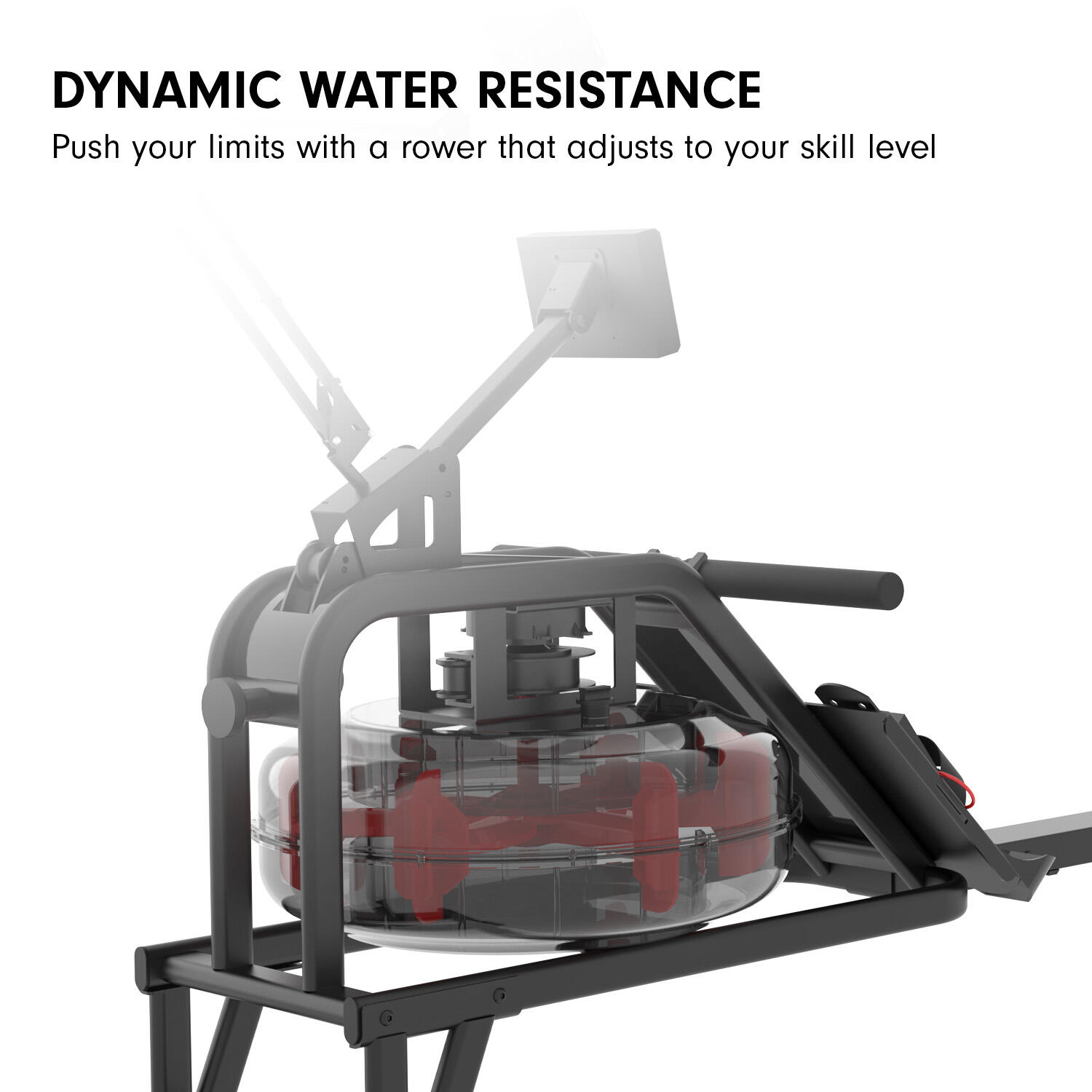 Powertrain Water Resistance Rowing Machine Rower