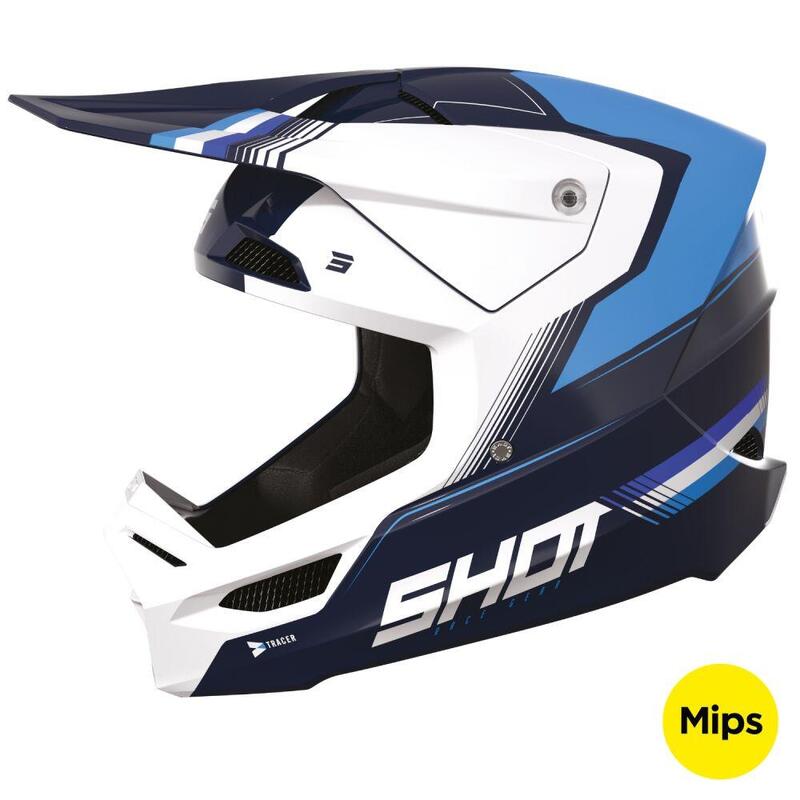 Casco MTB Shot Race Tracer Integral Adulto Azul Brillante