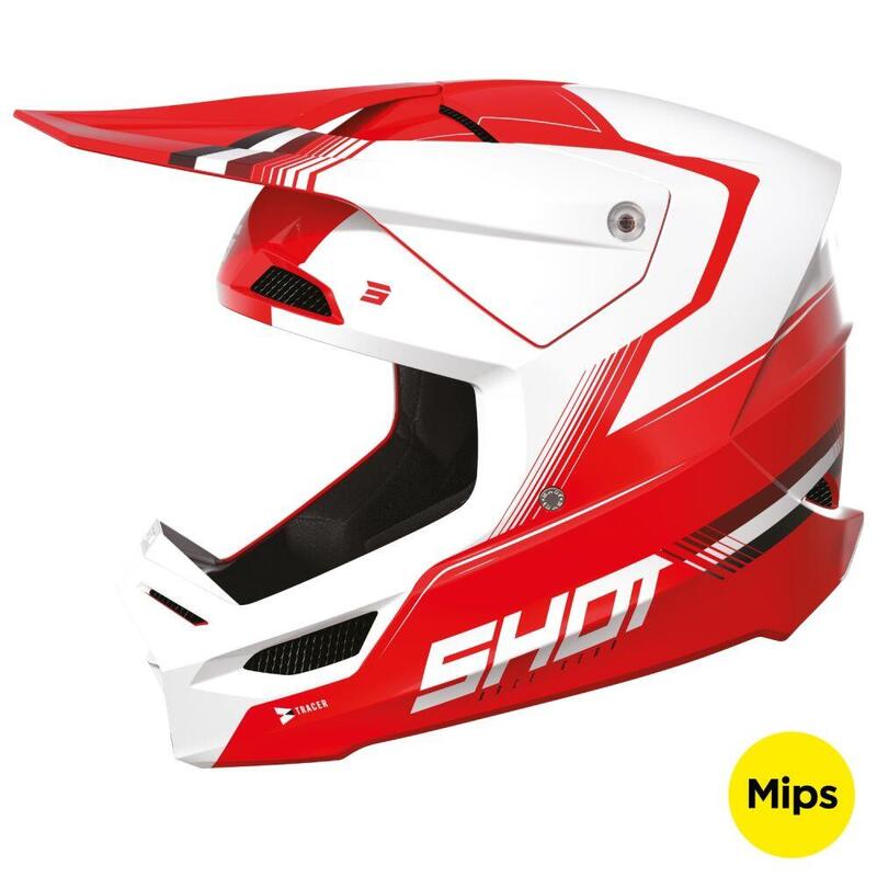 Casco Shot Race Tracer Rojo Brillante