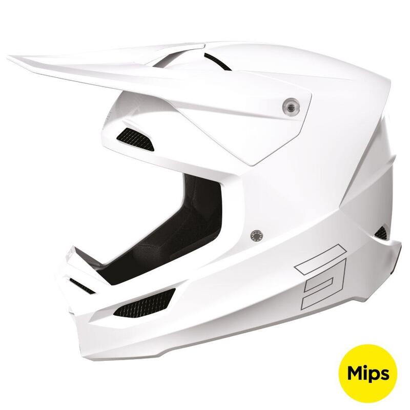 Casque Intégral VTT Adulte Shot Race Solid Blanc Brillant