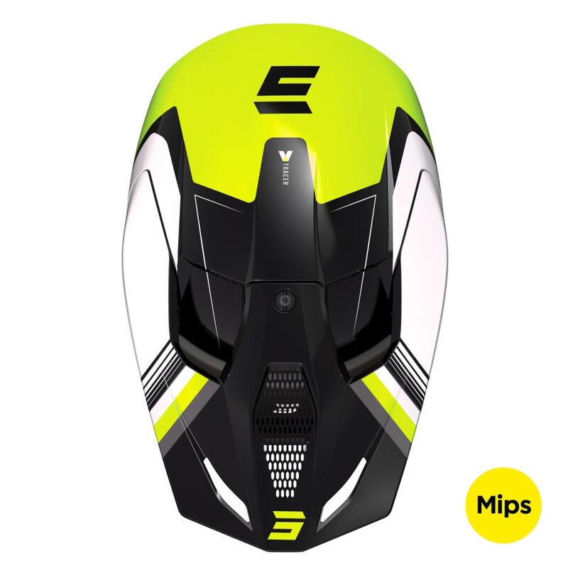 Casque Intégral VTT Adulte Shot Race Tracer Jaune Brillant