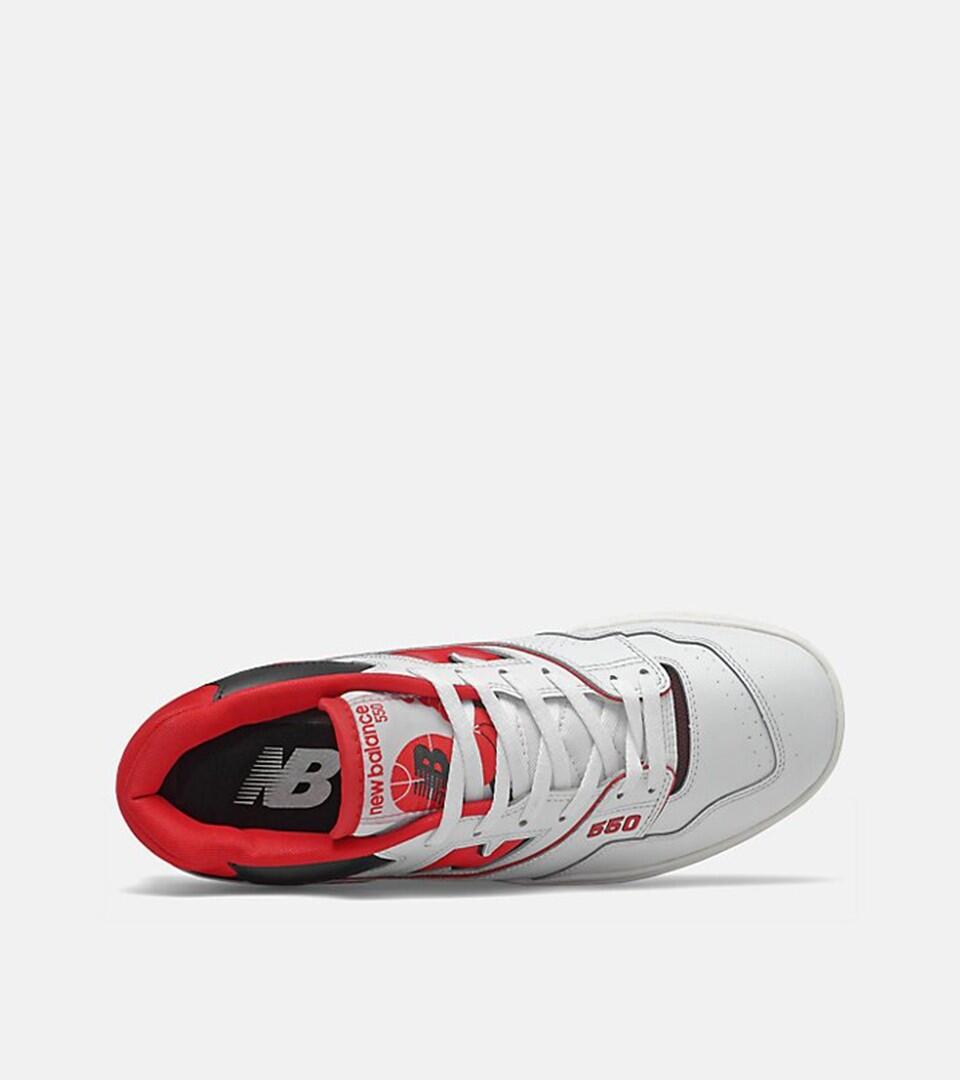 Schuhe  550 White Red 3/6