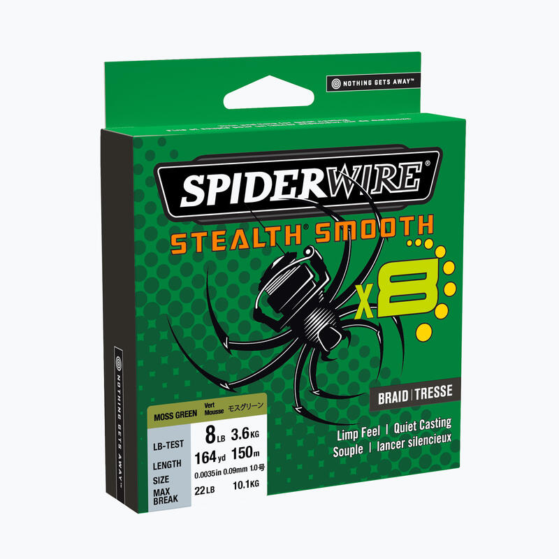 FIR TEXTIL SPIDERWIRE STEALTH SMOOTH 8 GALBEN, 0.09 MM, 7.5 KG, 150 M