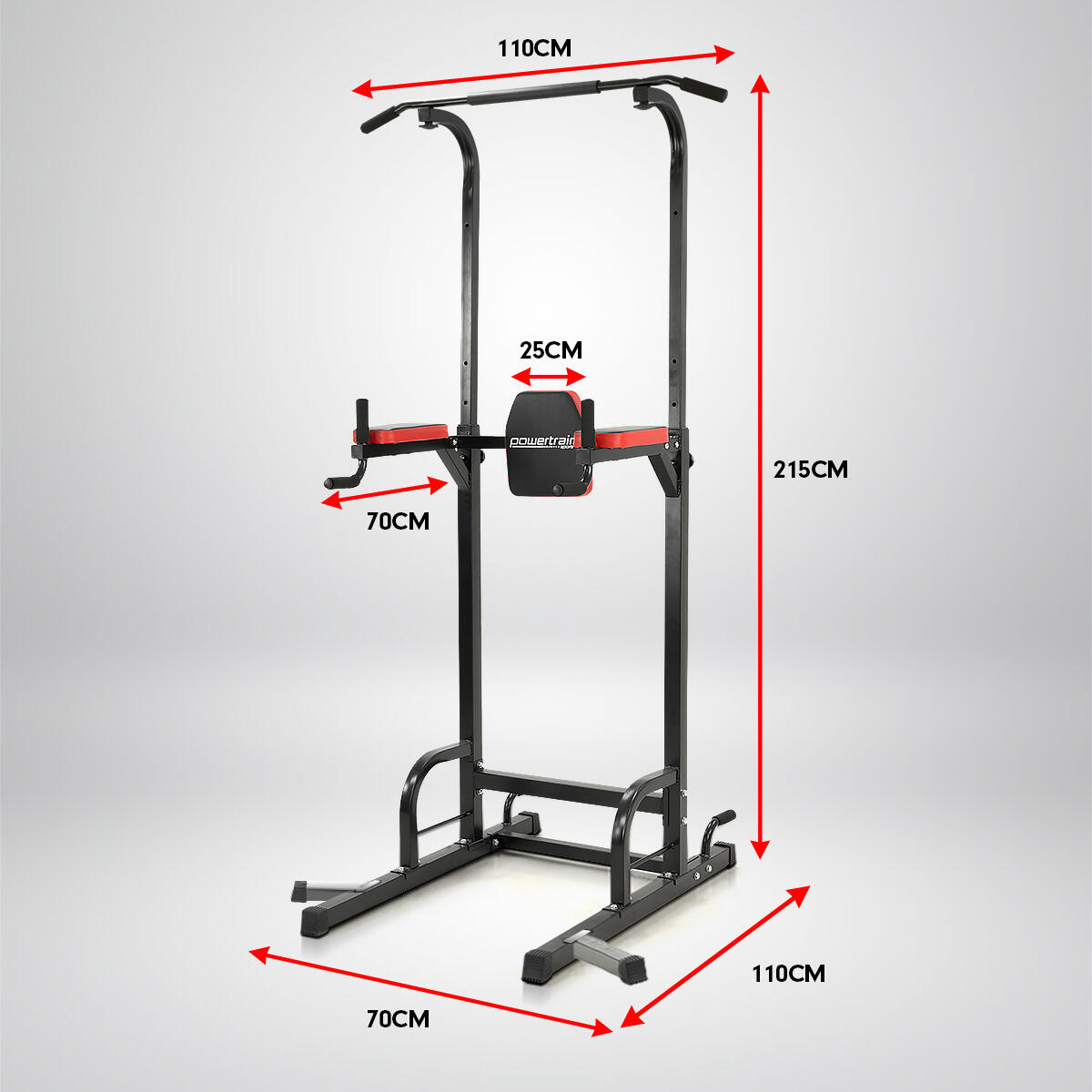 Powertrain Multi Station Home Gym Chin up Pull up Tower
