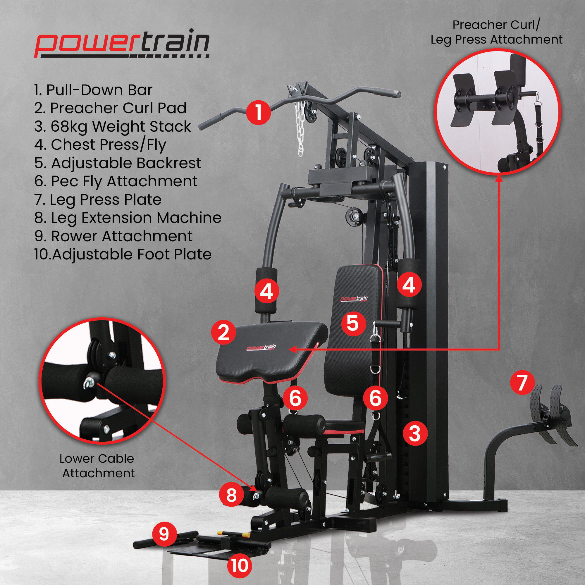 Powertrain multistation home gym new arrivals