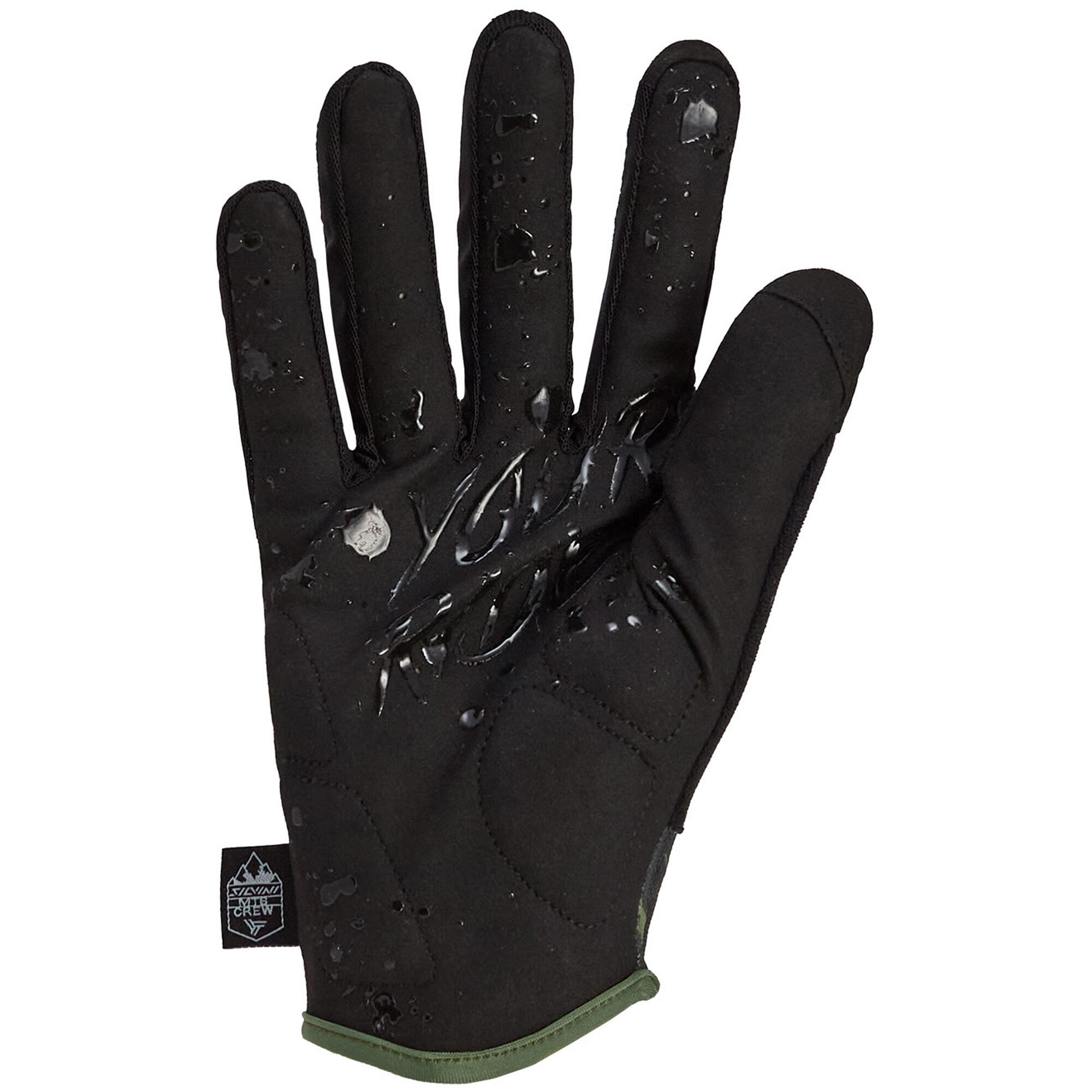 Luvas de ciclismo masculinas SILVINI Gattola verdes 3119-MA1425/4543 M 2/5