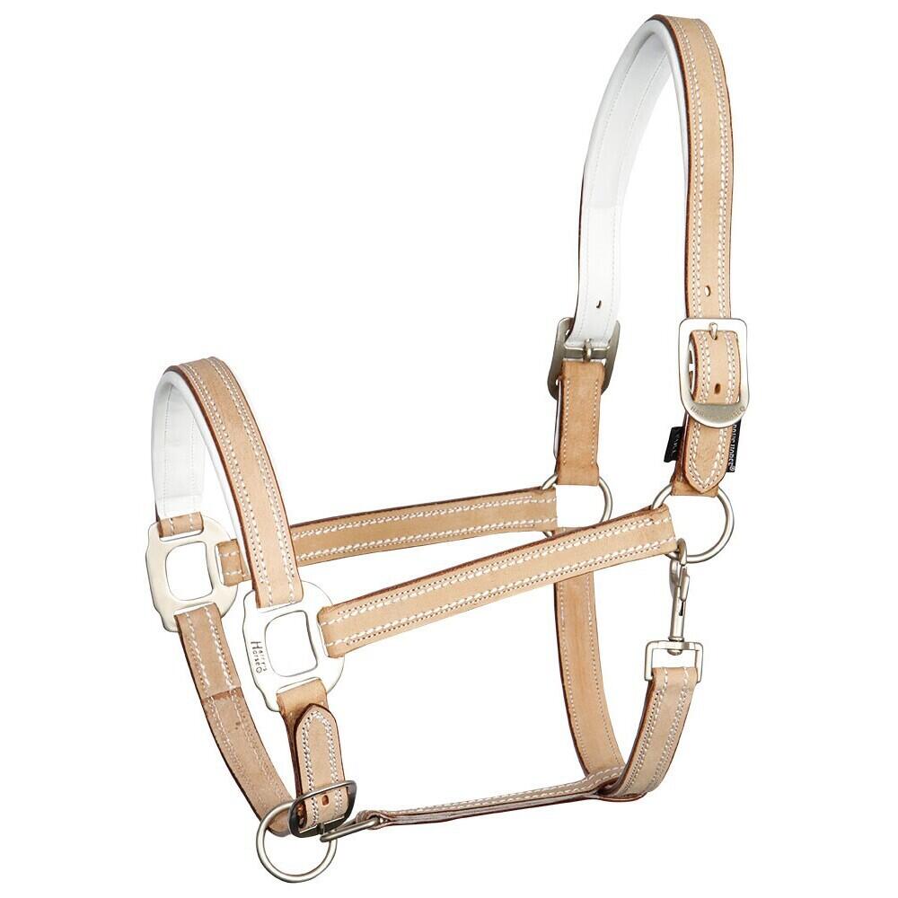 Harrys Horse - Licol Pour Cheval En Cuir Harry's Horse Cremello - Licol - Beige - Fs - Decathlon