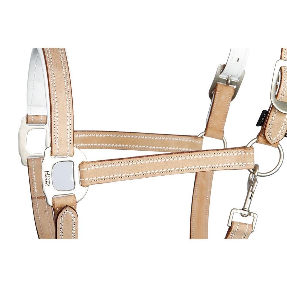 Licol pour cheval en cuir Harry's Horse Cremello 3/3