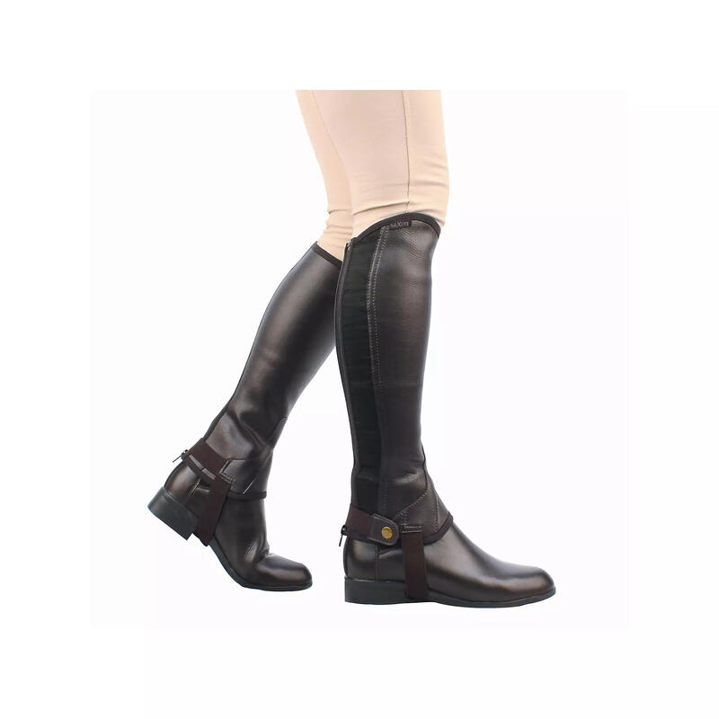 Dames mini-chaps Weatherbeeta Saxon Equileather