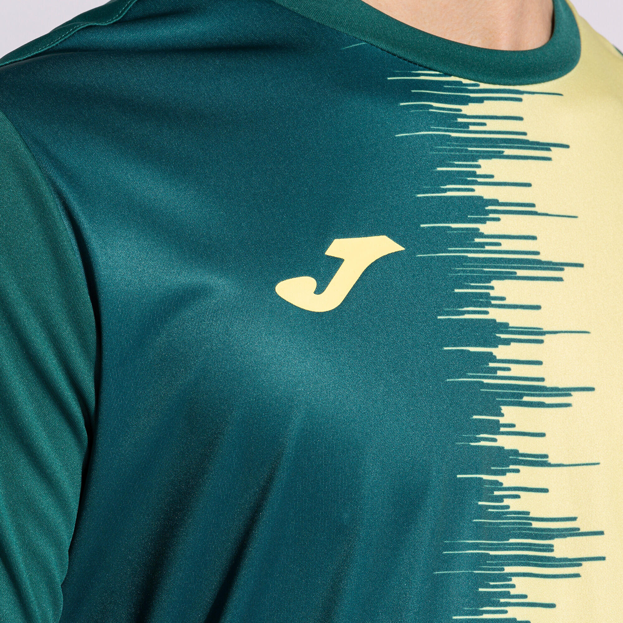Camiseta Manga Corta Fútbol Niños Joma City II Verde 6/7