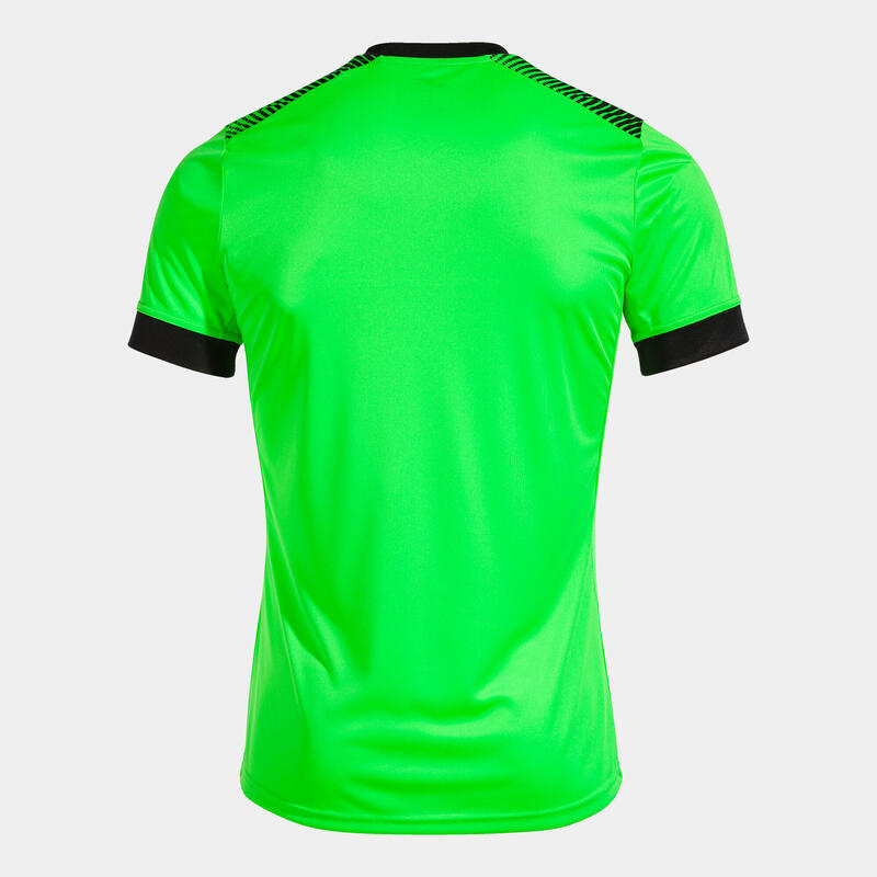 Camiseta Manga Corta Fútbol Hombre Joma Eco Supernova Verde Flúor