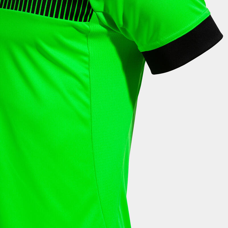 Camiseta Manga Corta Fútbol Hombre Joma Eco Supernova Verde Flúor