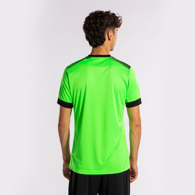 Camiseta Manga Corta Fútbol Hombre Joma Eco Supernova Verde Flúor