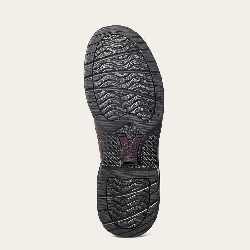 Chaussures d'écurie à zip latéral cuir femme Ariat Barnyard