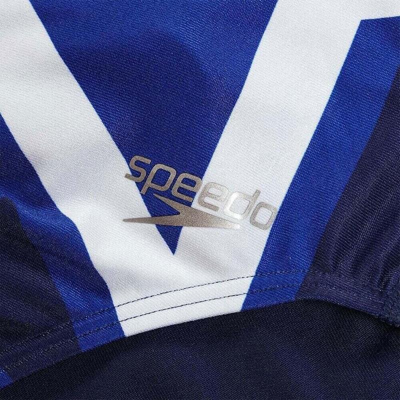 Maillot de bain femme Speedo Placement Digital Vback Cerulean Blue/True