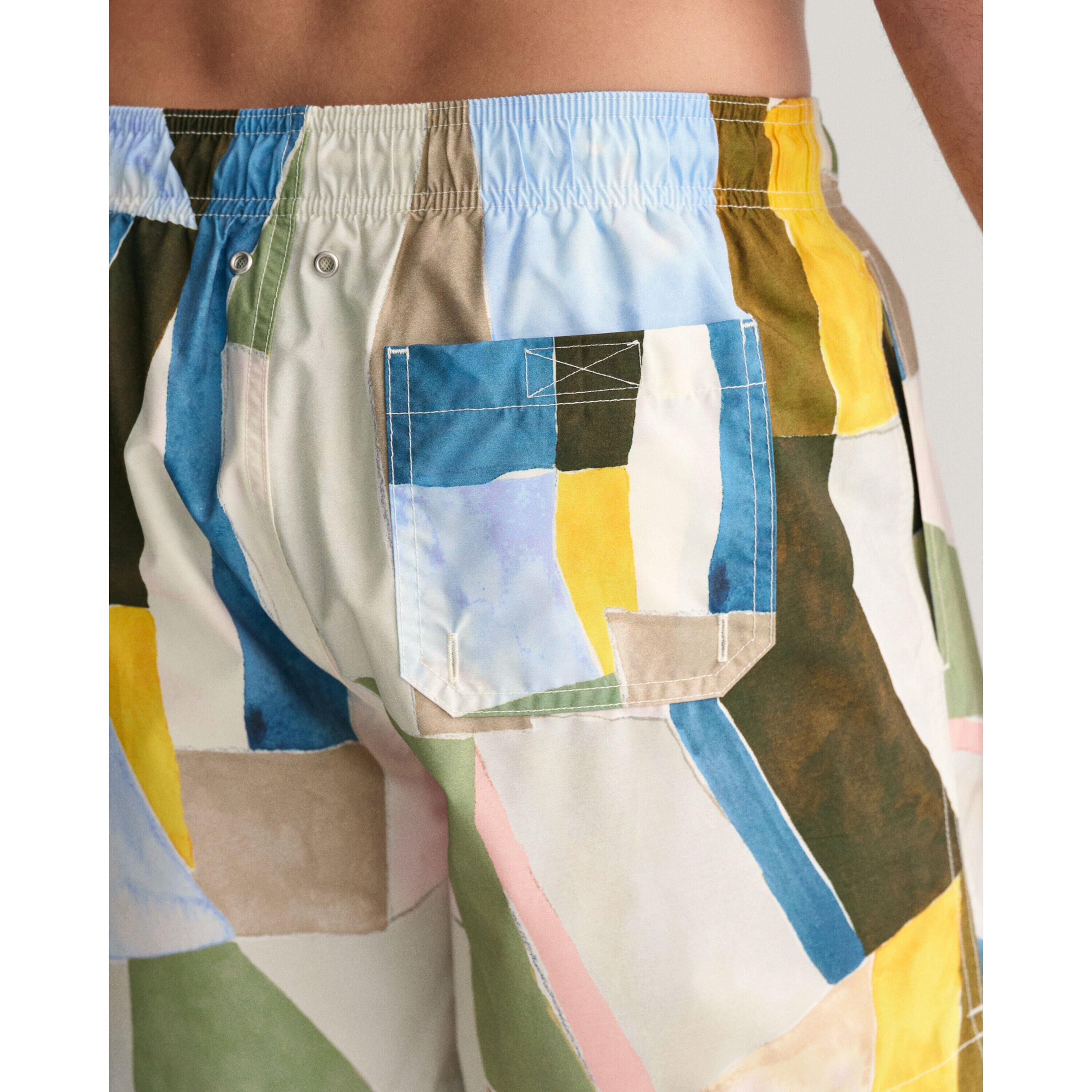 Glove Art Print Swim Shorts