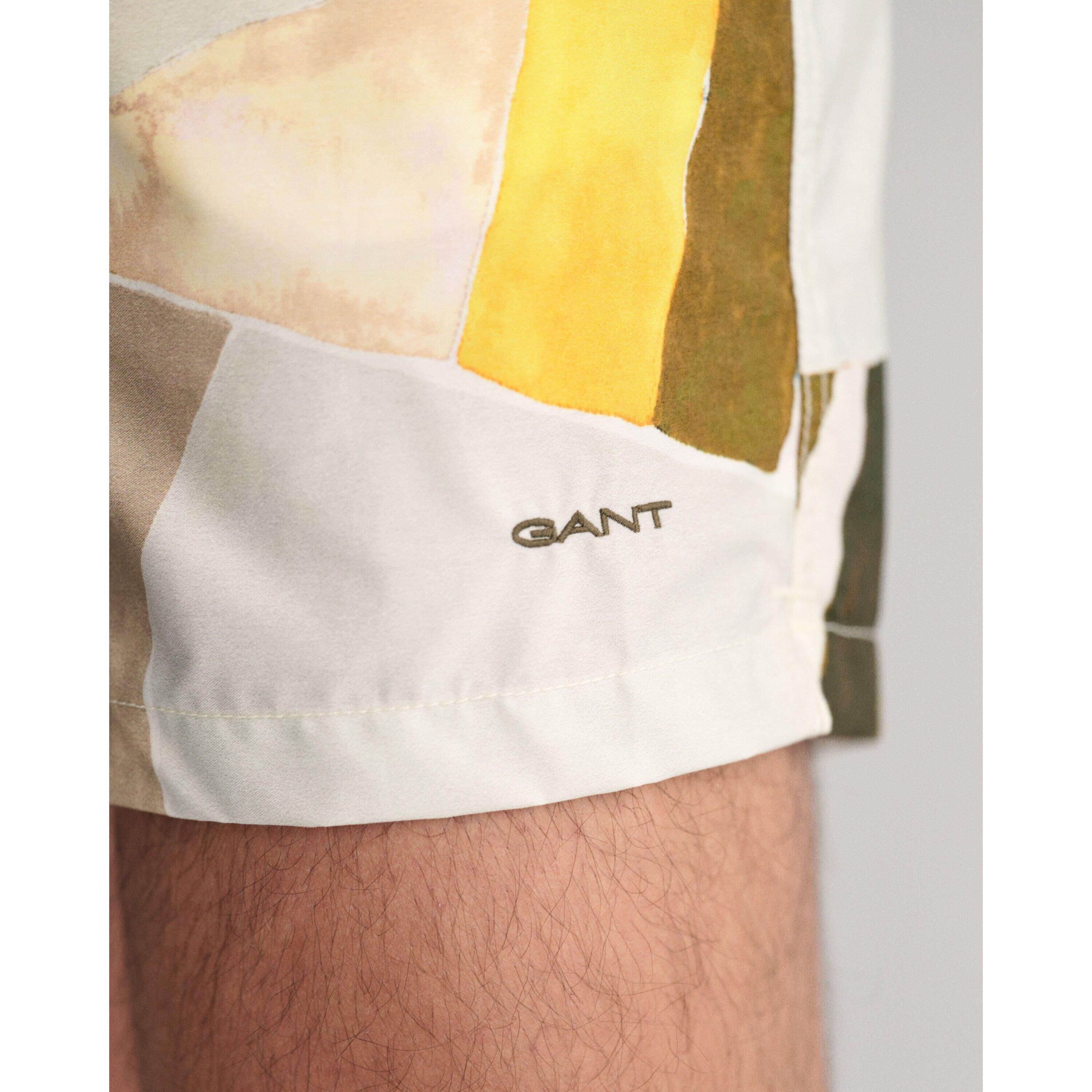 Glove Art Print Swim Shorts