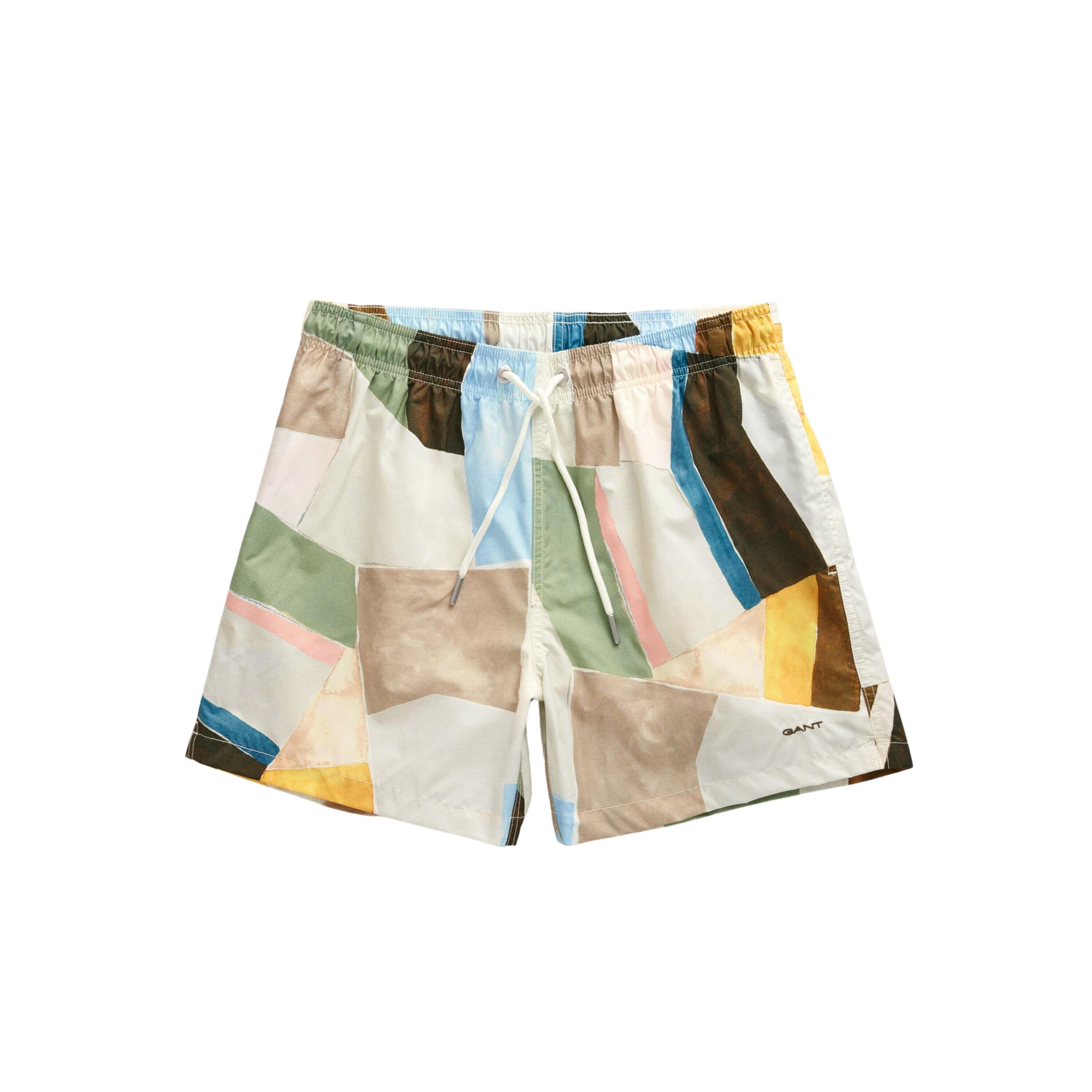 Glove Art Print Swim Shorts