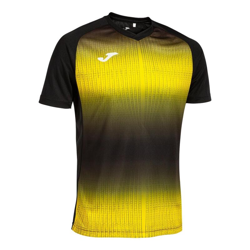 Camiseta Manga Corta Fútbol Hombre Joma Tiger V Negro