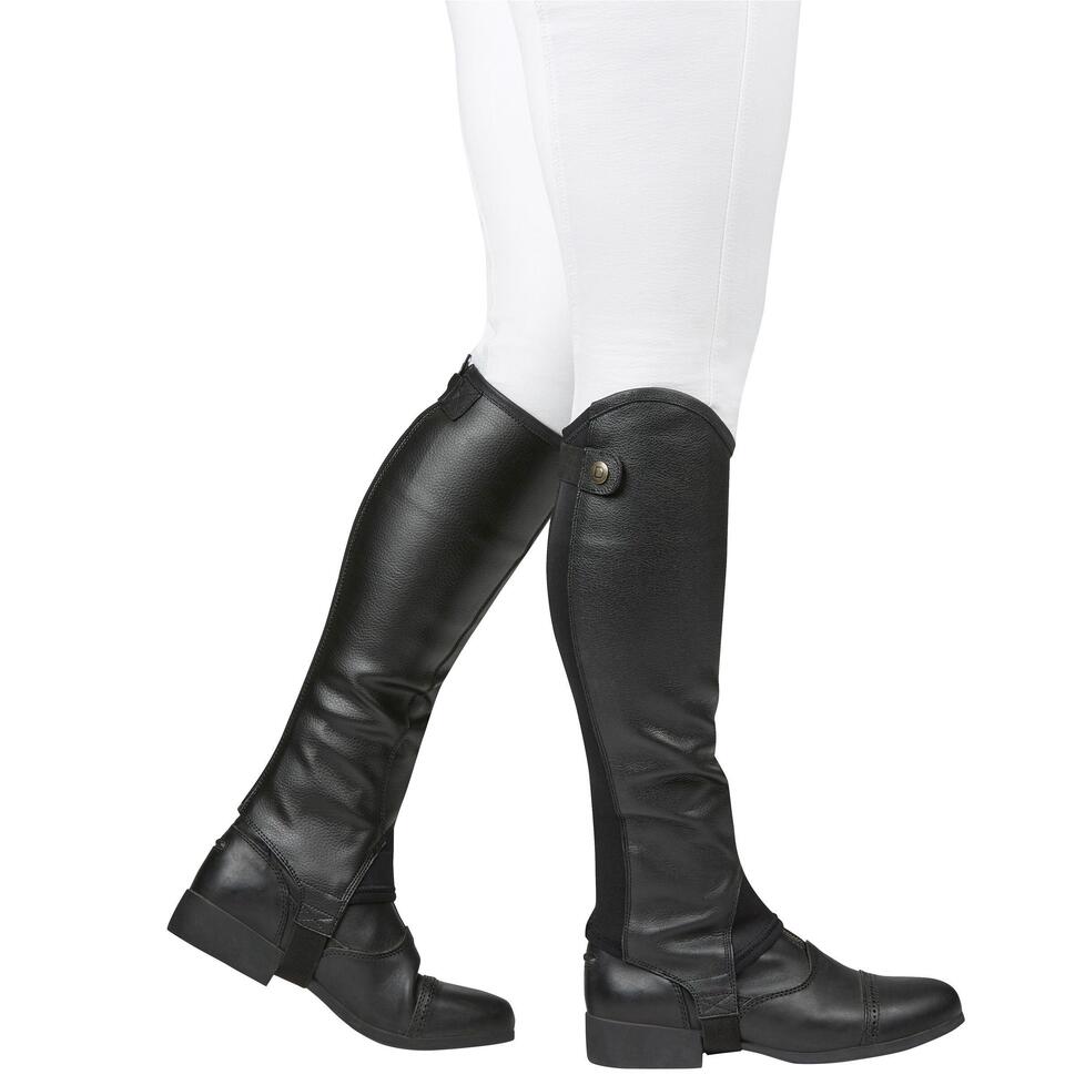 Mini-chaps équitation Microfibre Synthétique Marron, Taille M - Neuves