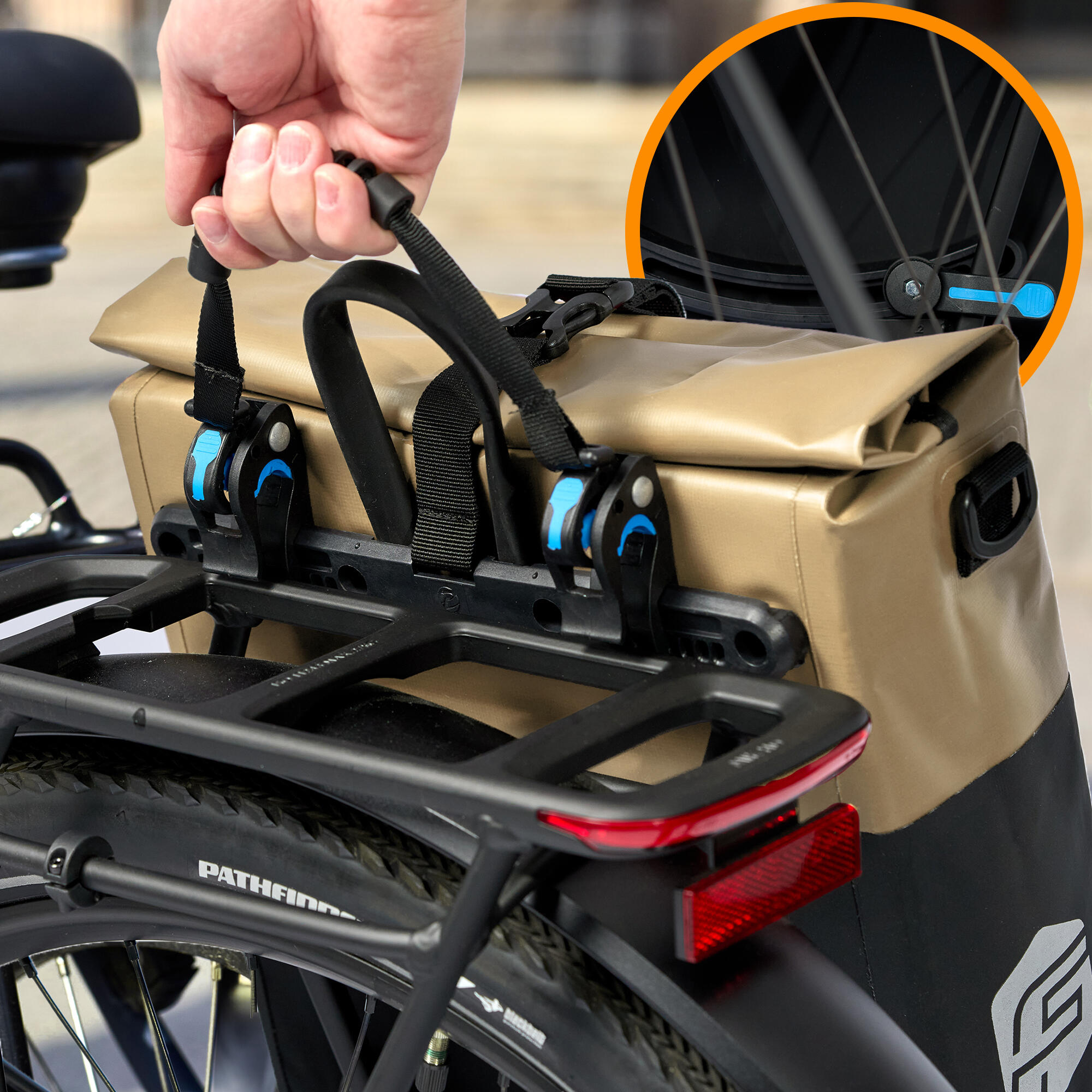 Fahrradtasche Basic 22L-Wasserdichte Gepäckträgertasche perfekter Allrounder 4/7