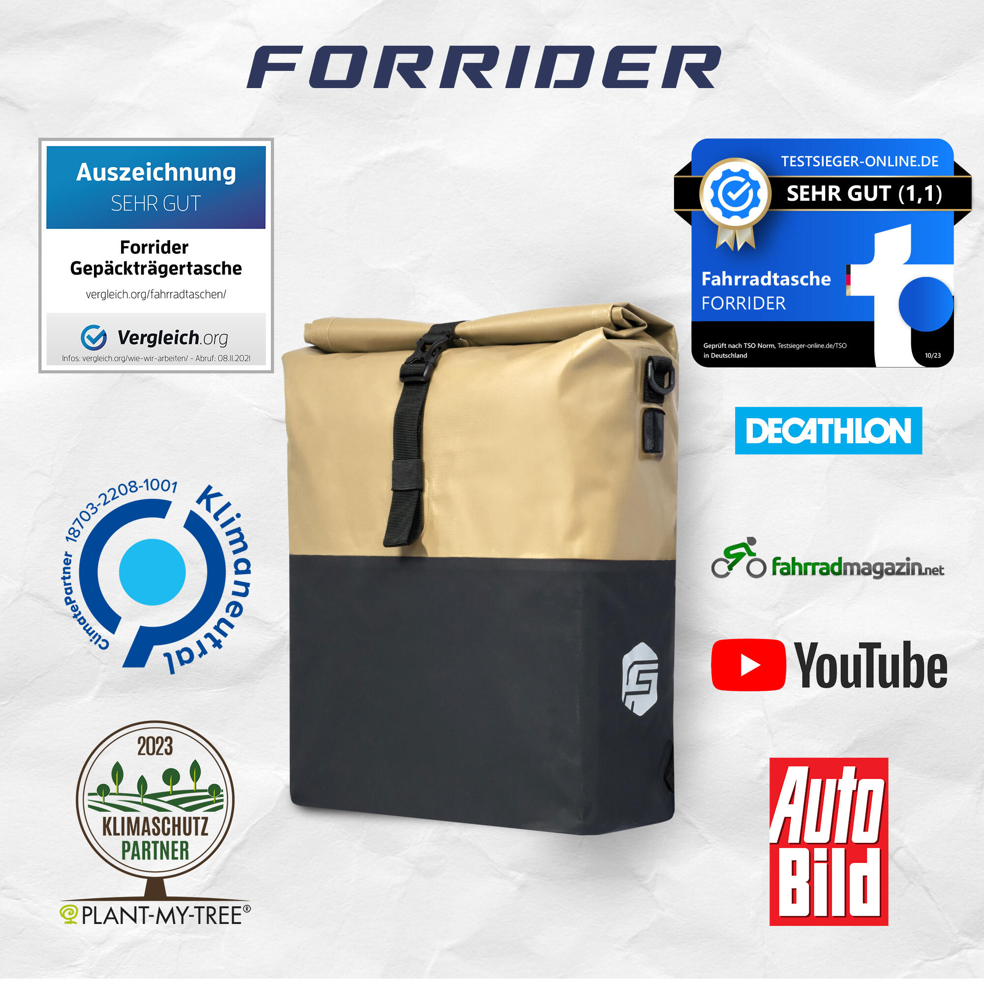Fahrradtasche 3in1 27L - Wasserdichte Gepäckträgertasche & Rucksack 5/7