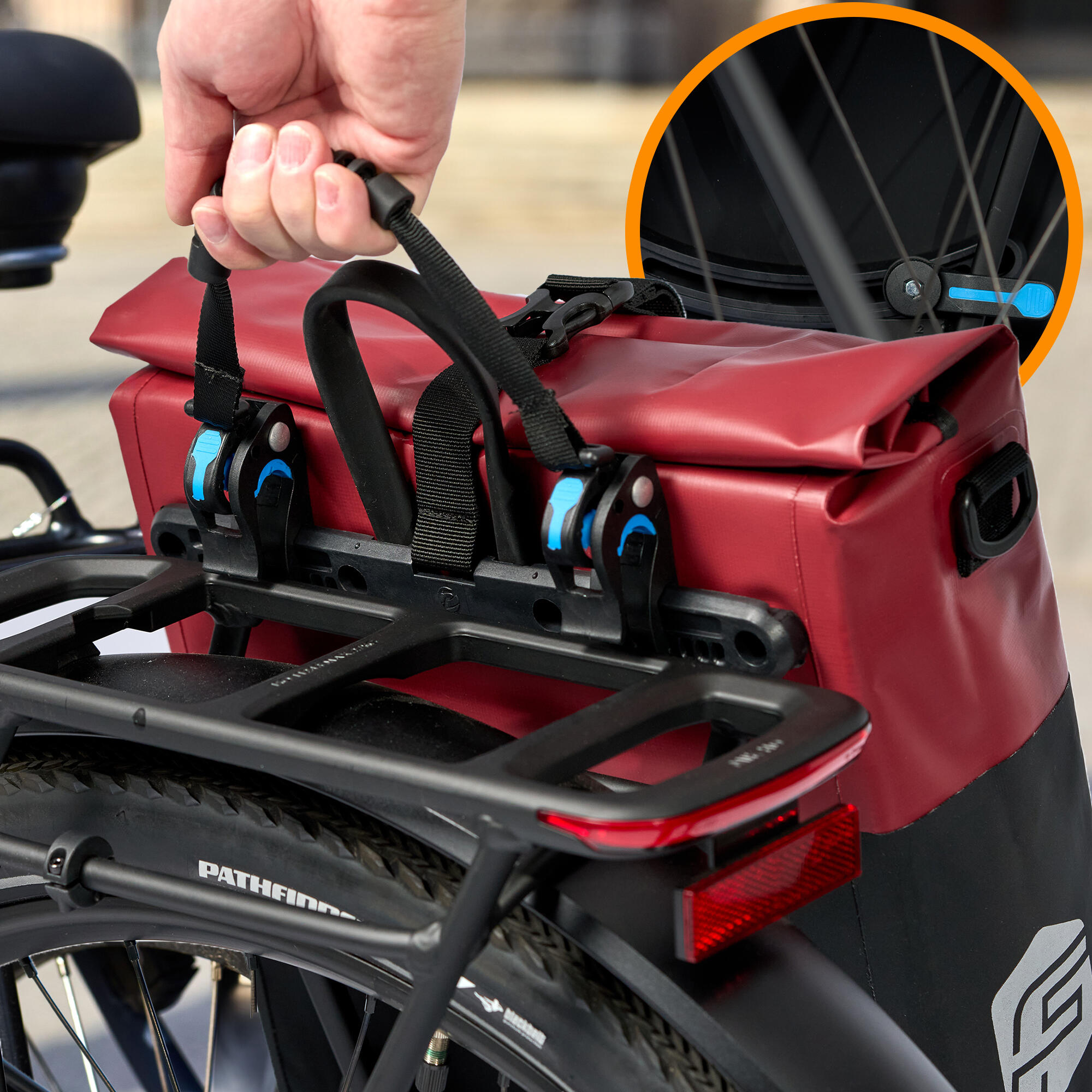 Fahrradtasche Basic 22L-Wasserdichte Gepäckträgertasche perfekter Allrounder 4/7