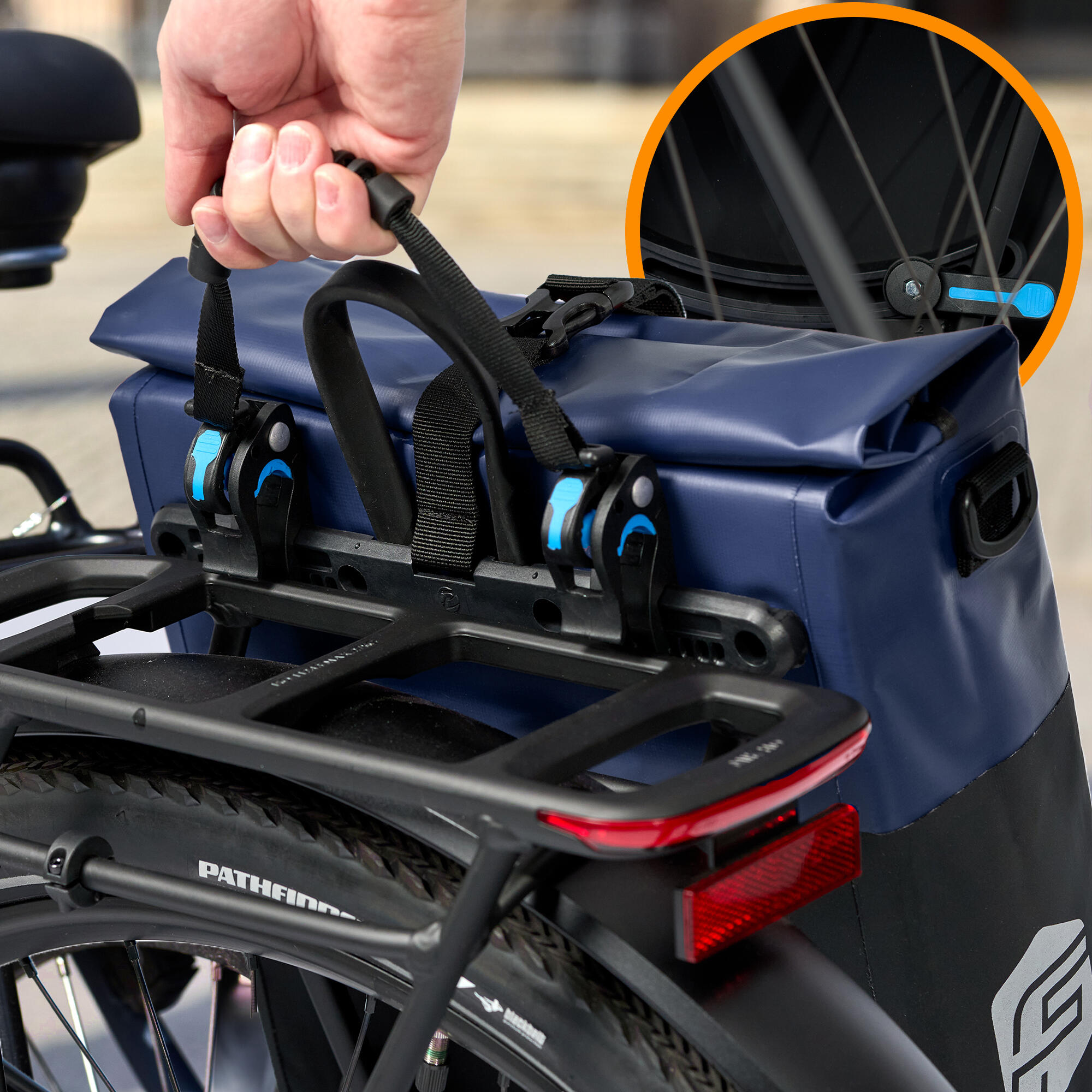 Fahrradtasche Basic 22L-Wasserdichte Gepäckträgertasche perfekter Allrounder 4/7