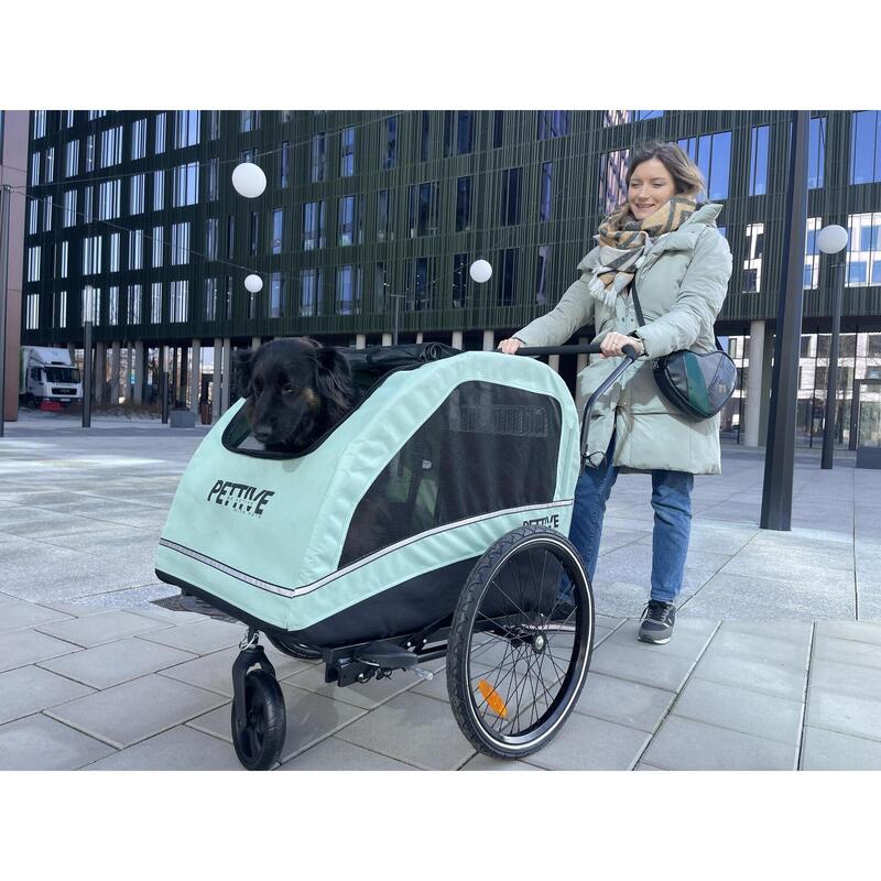 Wózek z funkcją przyczepki rowerowej dla psa PETTIVE do 40 kg
