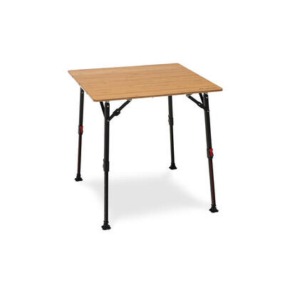 Quick Kimmy S 70 x 70 cm Campingtisch faltbar Bambus 2 Personen höhenverstellbar