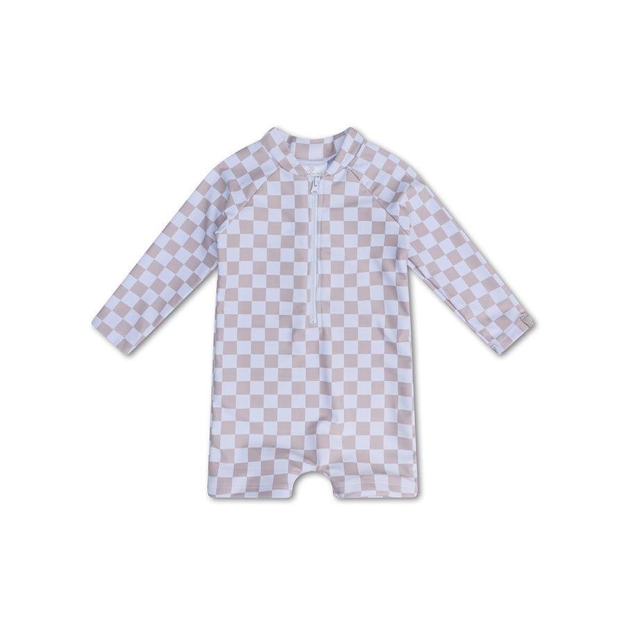 Swim Essentials | Muta Quadri Anti-UV Bambino Beige/Bianco 1/4
