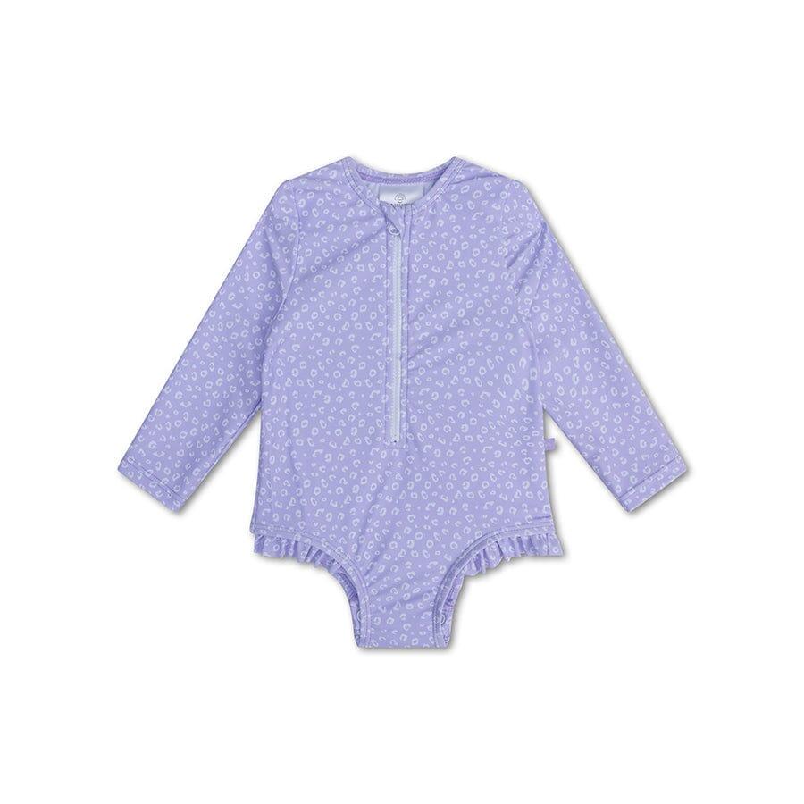 SWIM ESSENTIALS Swim Essentials | Costumino Panterato bambina lilla maniche lunghe UV