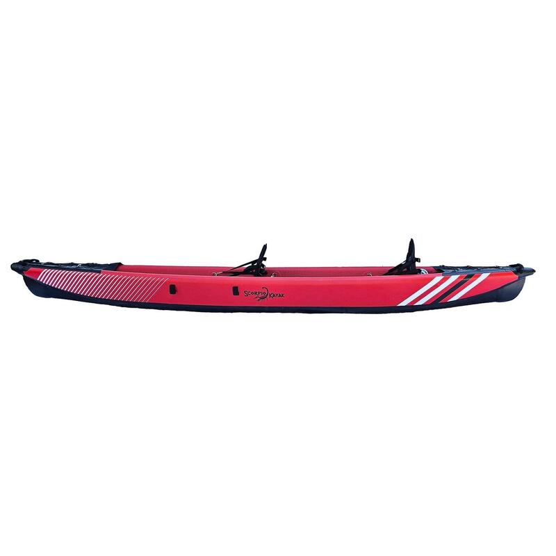 Kajak pneumatyczny dwuosobowy do pływania Scorpio kayak DS 410 dropstich