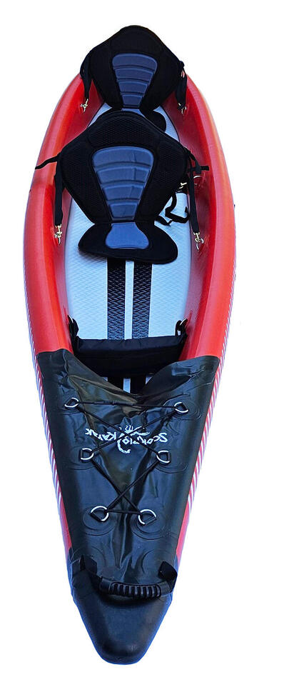 Kajak pneumatyczny dwuosobowy do pływania Scorpio kayak DS 410 dropstich