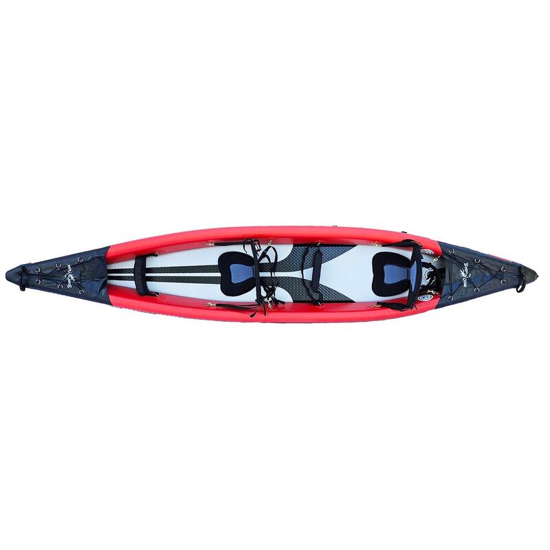 Kajak pneumatyczny dwuosobowy do pływania Scorpio kayak DS 410 dropstich