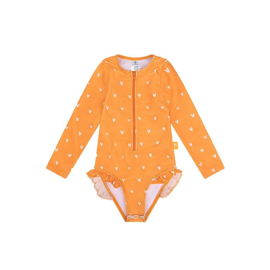 SWIM ESSENTIALS Swim Essentials | Costume Cuoricini intero bambina con maniche lunghe anti-UV