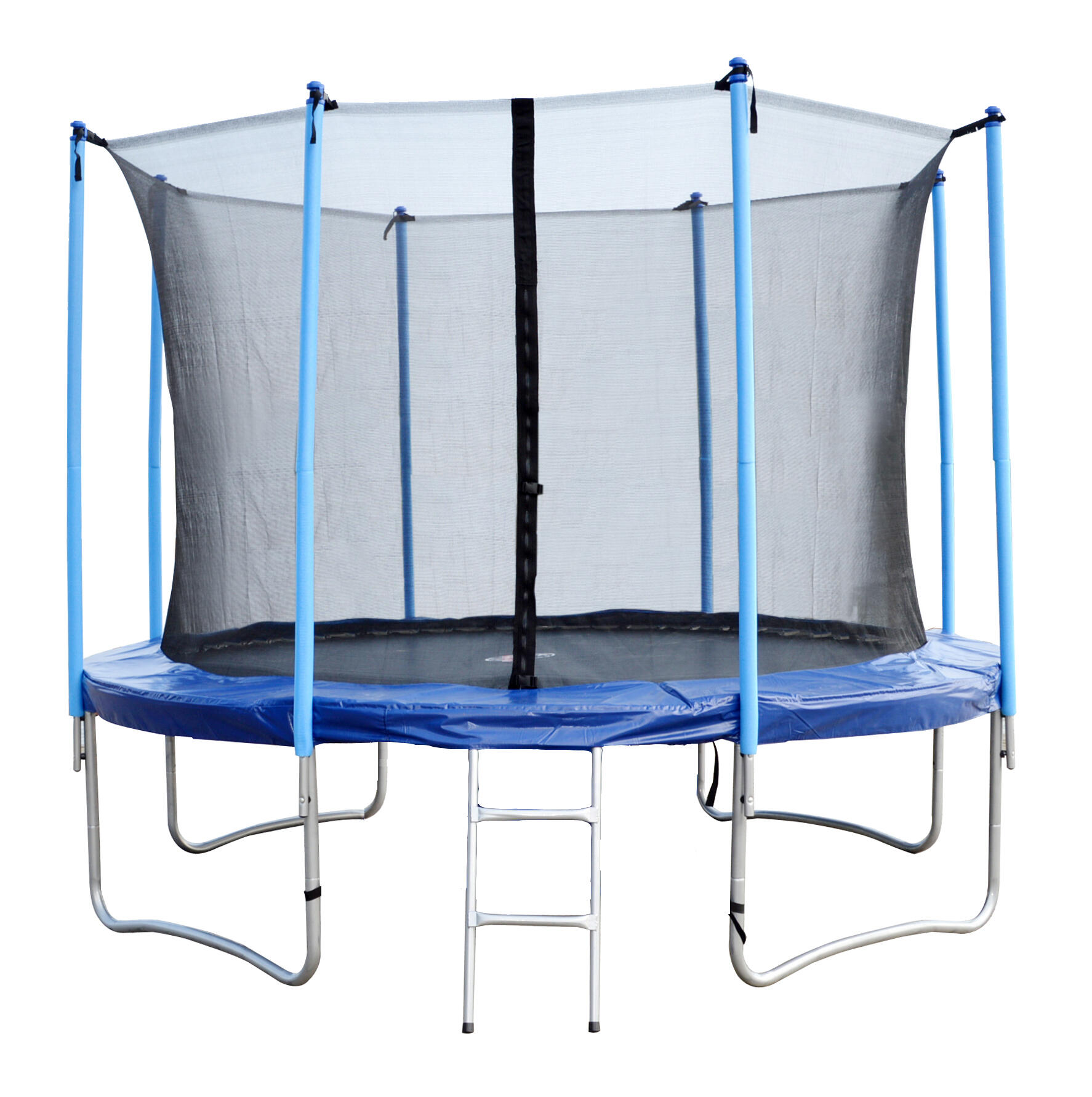 Trampolina ogrodowa 252 cm 8FT Siatka 180 CM Drabinka 2/3