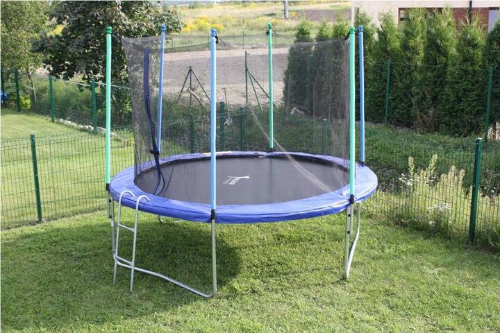 Trampolina ogrodowa 252 cm 8FT Siatka 180 CM Drabinka 3/3