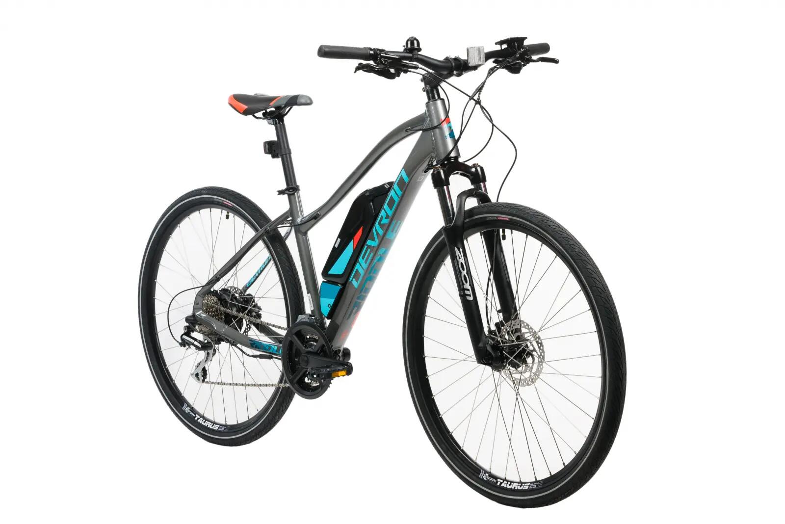 Devron elektromos kerékpár 28162 - 28 hüvelykes, 450 mm, szürke 2/7