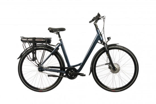 Rower elektryczny Corwin 28326 – 28 cali, 490 mm, błyszczący szary