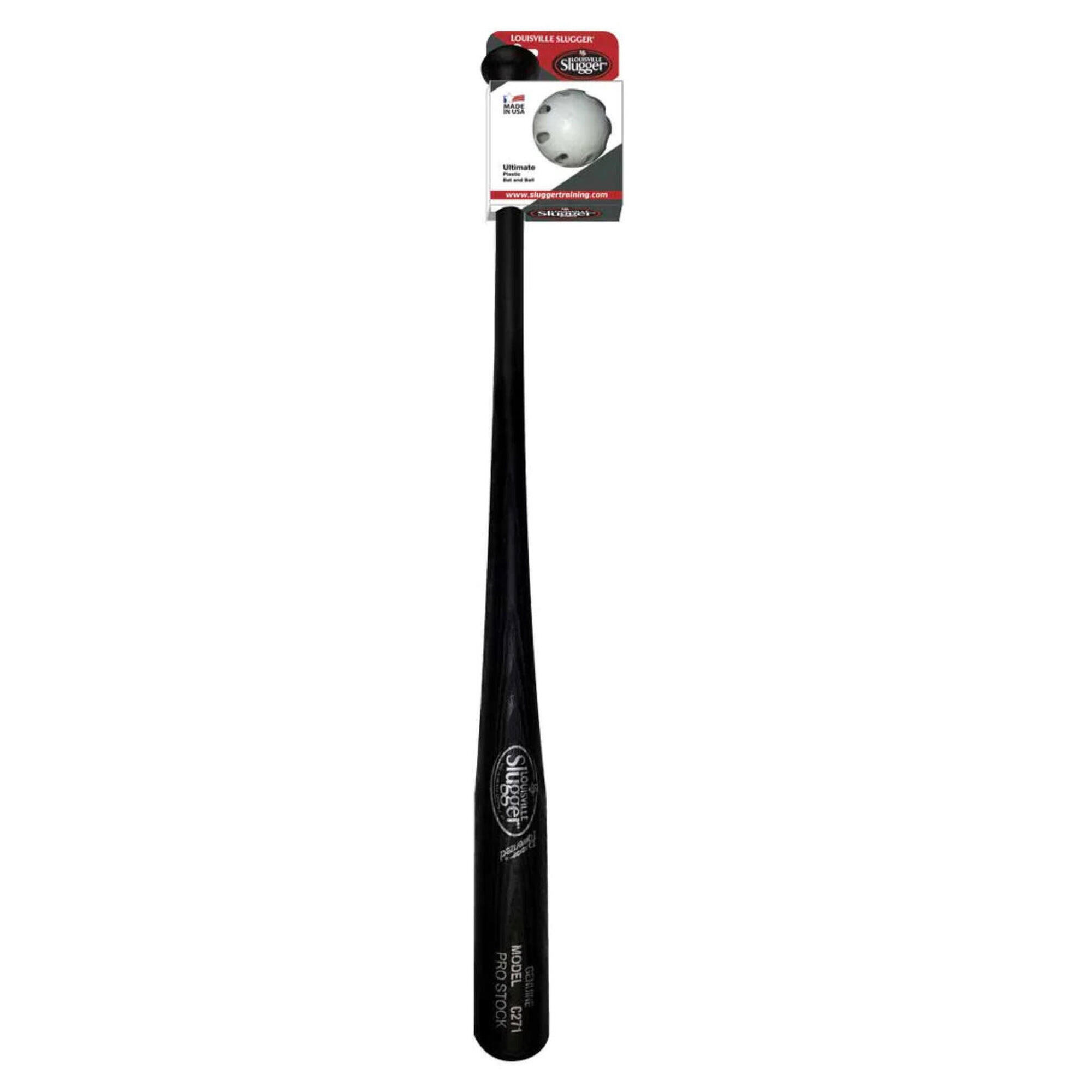 Louisville Slugger - Batte En Plastique Avec Balle Pour Enfants - Batte De Baseball - Noir - 80 - Decathlon
