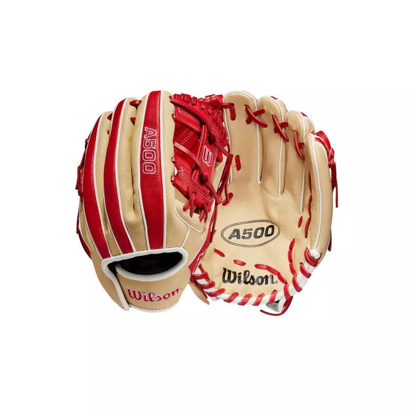 Guantes de béisbol - A500 - Juvenil - Cuero - Ajuste rápido