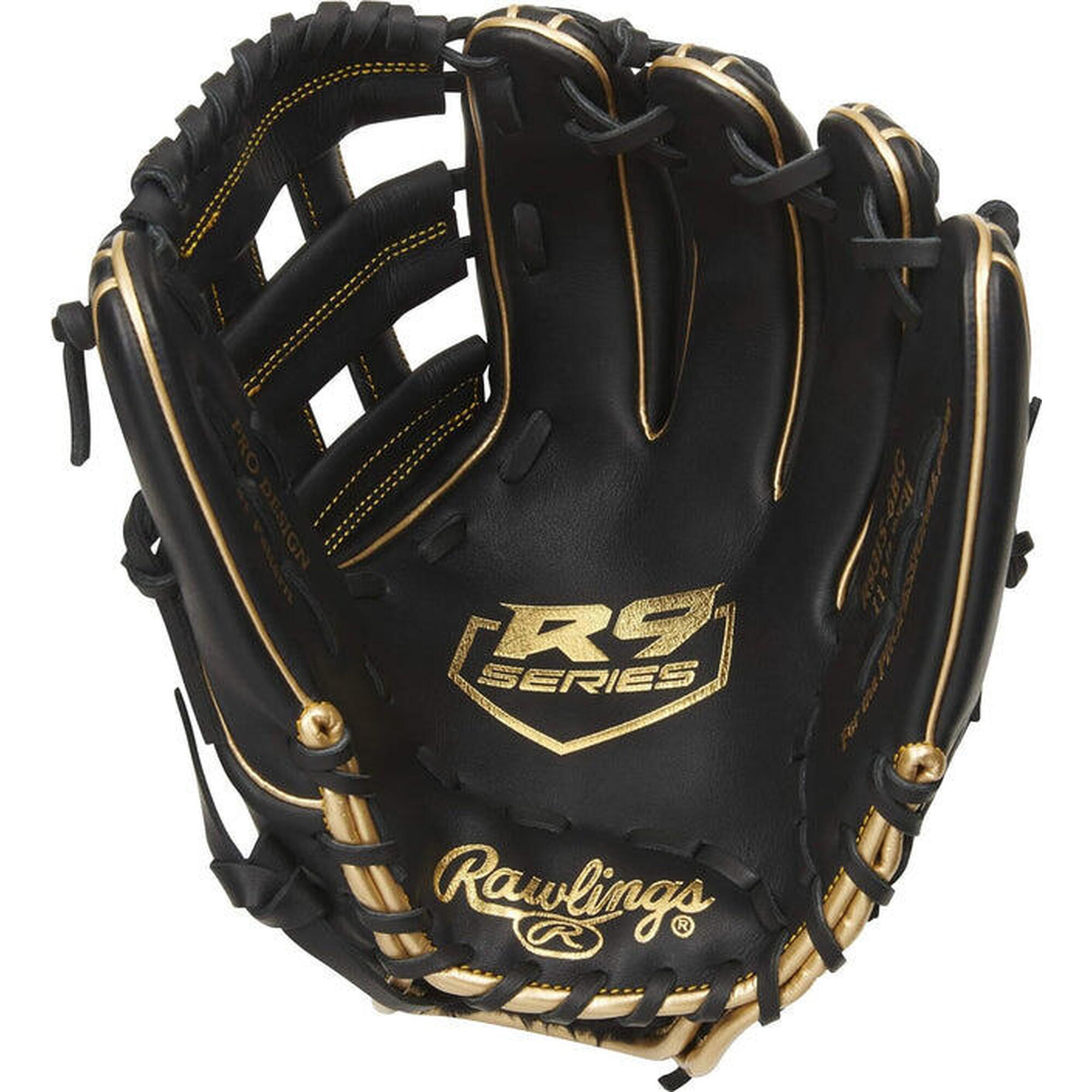 Guanto da baseball - Serie R9 - Interamente in pelle - R9315-6BG - Tela Pro H